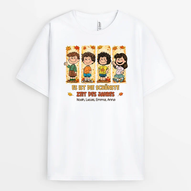 Es Ist Die Schönste Zeit Des Jahres - Personalisiertes Geschenk | Freundschafts T Shirts Snoopy Herbst