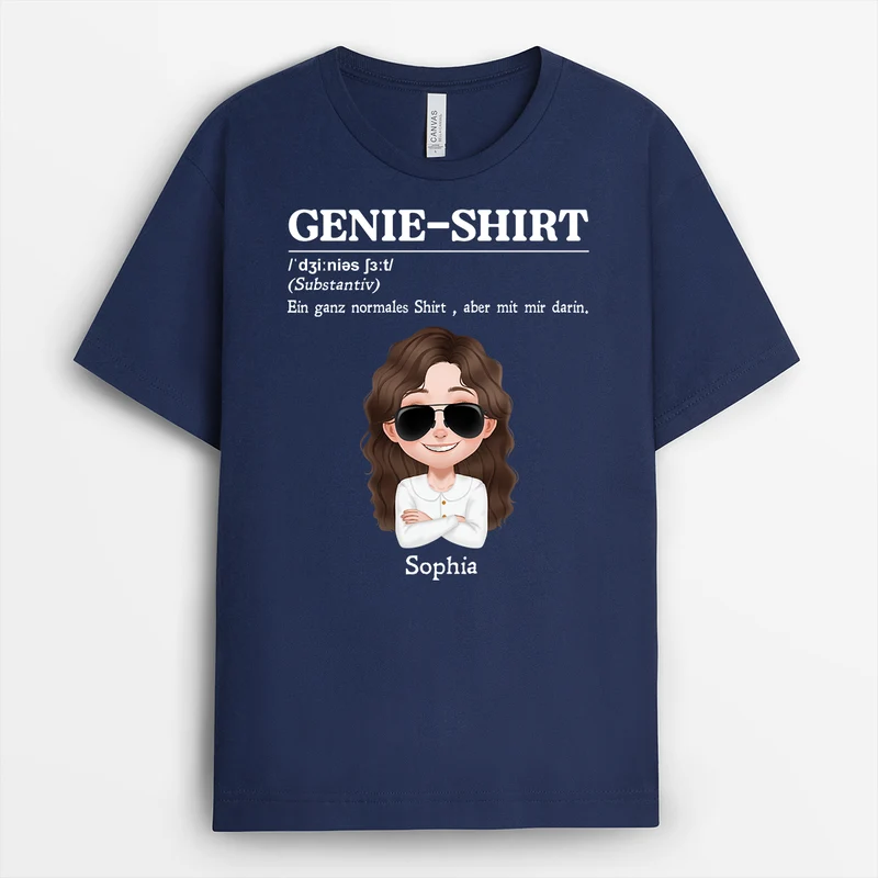 Genie-Shirt Bedeutung - Personalisierte Geschenke Kollegen | T Shirt