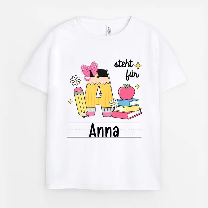 Alphabet Name Buchstabieren - Personalisiertes Geschenk | T-Shirts Kinder