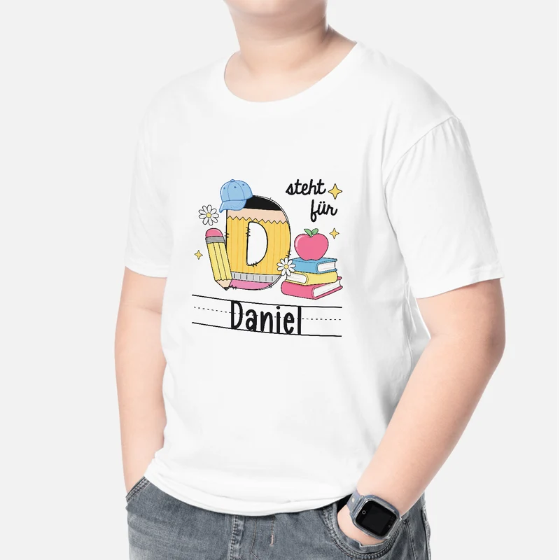 Alphabet Name Buchstabieren - Personalisiertes Geschenk | T-Shirts Kinder