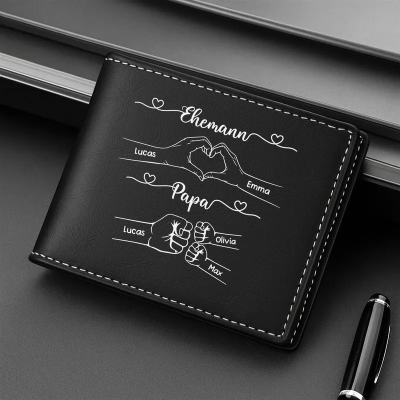 Ehemann Papa - Personalisiertes Geschenk | Portemonnaie Herren