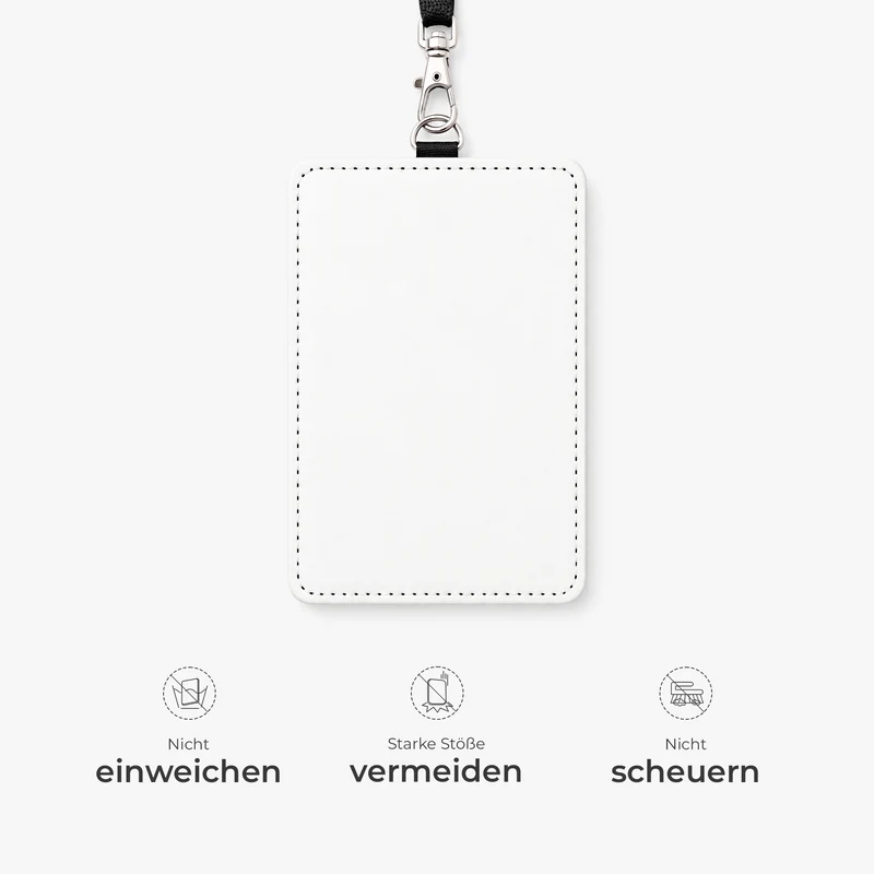 Fachlehrer - Personalisiertes Geschenk | Leder Ausweishalter Mit Band
