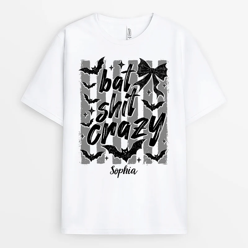 Fledermaus-Bekloppt - Personalisiertes Geschenk | Halloween Shirt