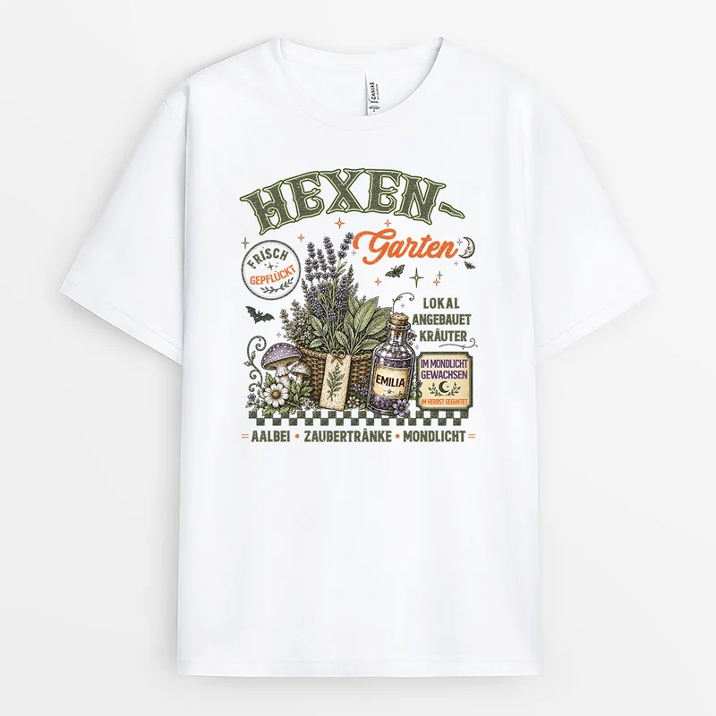 Hexengarten - Personalisiertes Geschenk Garten | T Shirt Herbst