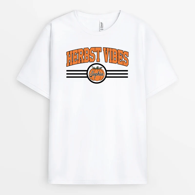 Herbst Vibes - Personalisiertes Geschenk | T Shirts Damen Männer