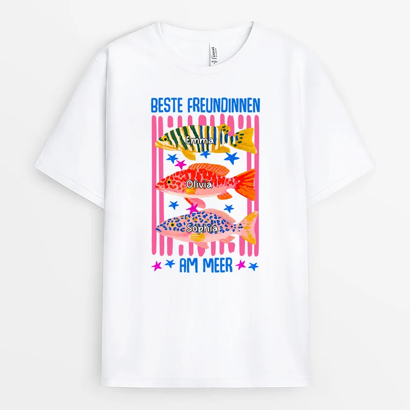 Club Der Salzigen Besties - Personalisierte Geschenke Beste Freundin | T Shirt Sommer