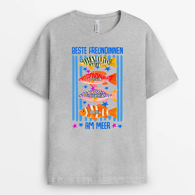 Club Der Salzigen Besties - Personalisierte Geschenke Beste Freundin | T Shirt Sommer