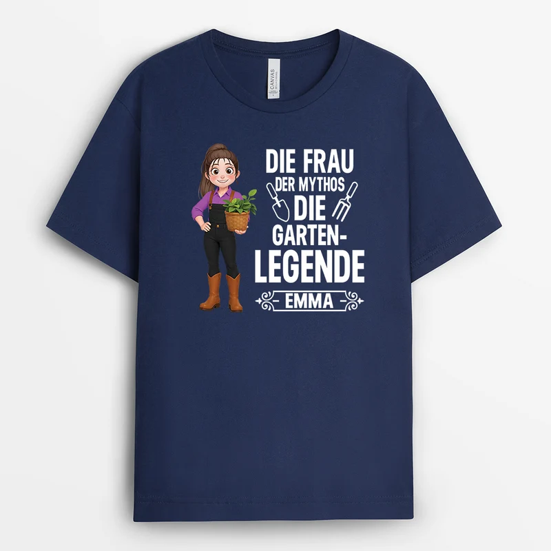 Der Mann Der Mythos Die Gartenlegende - Personalisiertes Geschenk | Garten T Shirt Männer Frauen Cartoon