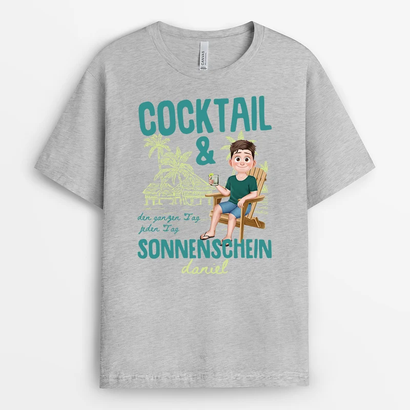Eiskaffee - Personalisiertes Geschenk | Sommer T Shirt Damen Männer
