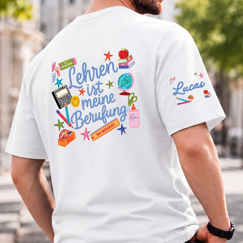 Lehren Ist Meine Berufung - Personalisiertes Geschenk Lehrer | T Shirt