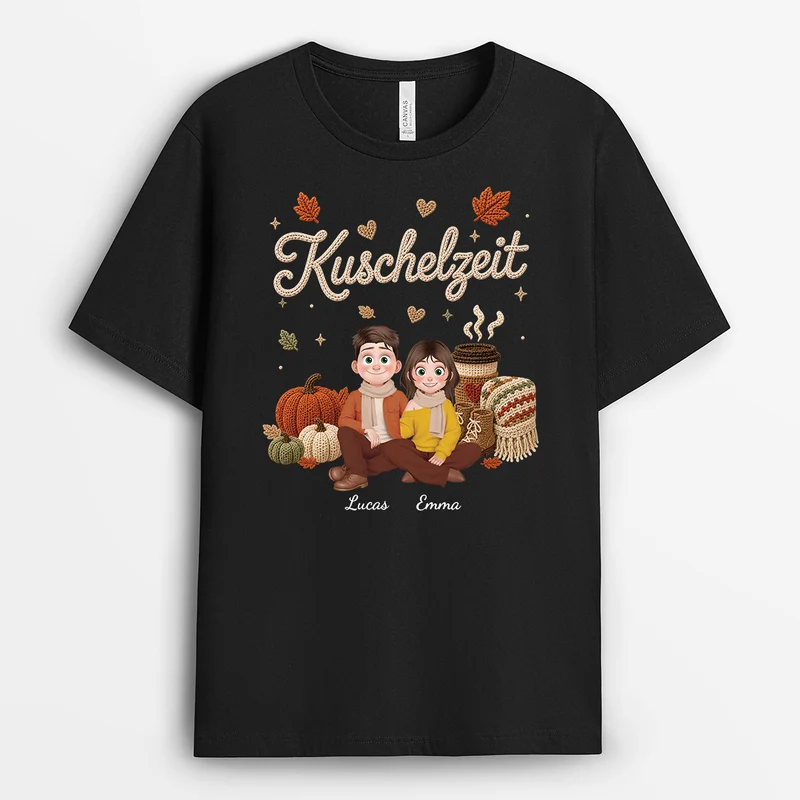 Kuschelzeit - Personalisierte Geschenke Paar | T Shirt