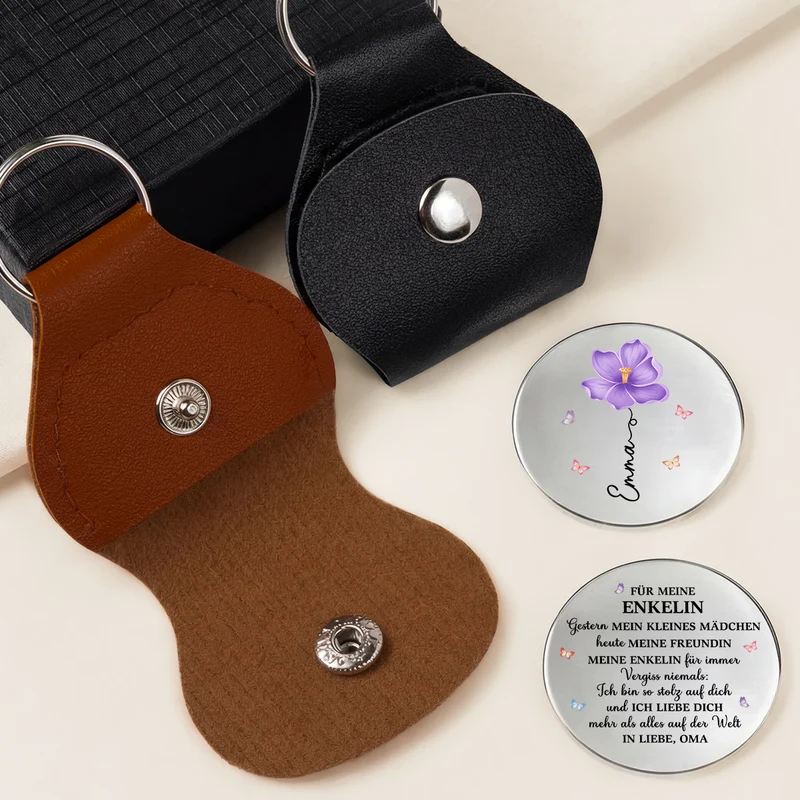 Ich Liebe Dich Mehr Als Alles Auf Der Welt - Personalisiertes Geschenk | Pocket Hug Schlüsselanhänger Tochter Enkelin
