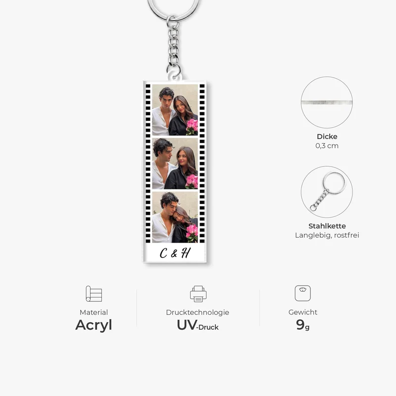 Film Bilder - Personalisierte Geschenke Foto | Acryl Schlüsselanhänger