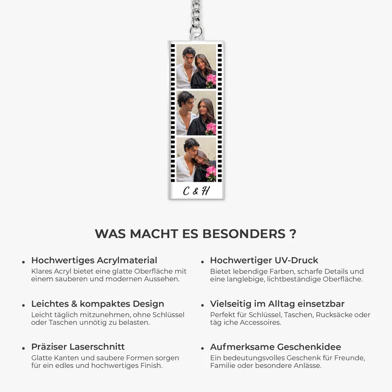 Film Bilder - Personalisierte Geschenke Foto | Acryl Schlüsselanhänger