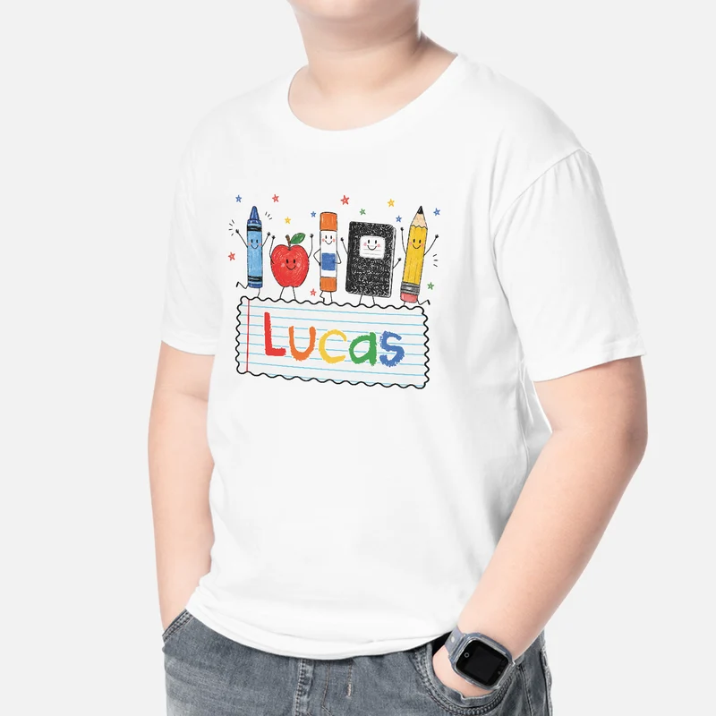 Name + Utensilien - Personalisiertes Geschenk | T-Shirts Kinder