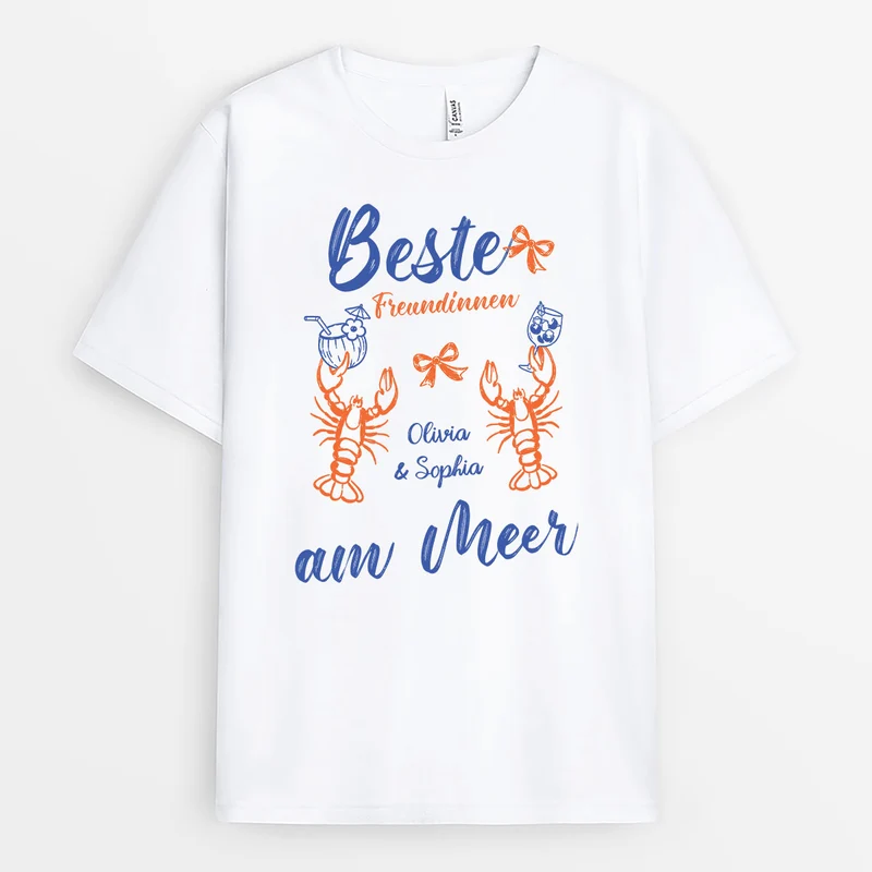 Besties Am Meer - Personalisierte Geschenke Beste Freundin | T Shirt