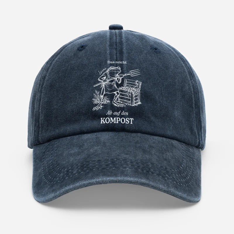 Das Reicht Ab Auf Den Kompost - Personalisiertes Geschenk | Washed Cap Lustig Garten