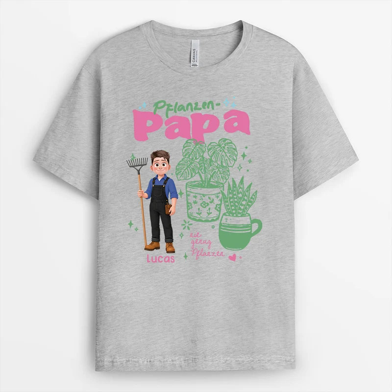 Club Der Pflanzen-Verrückten - Personalisiertes Geschenk | Cartoon Garten T Shirt Weiß