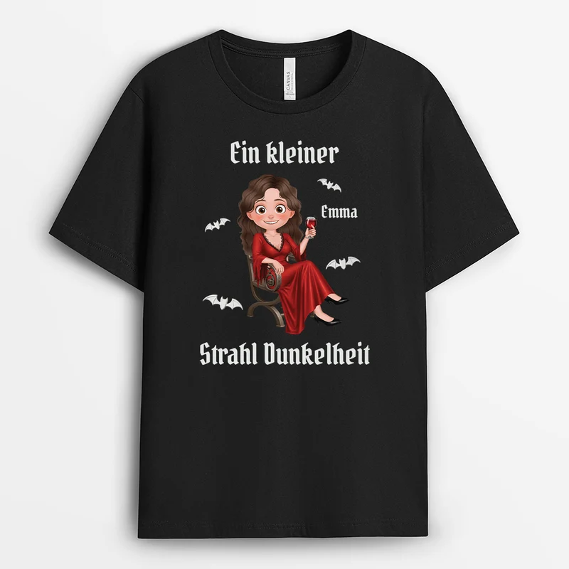 Ein Kleiner Strahl Dunkelheit - Personalisiertes Geschenk | T Shirts Damen Männer Schwarz