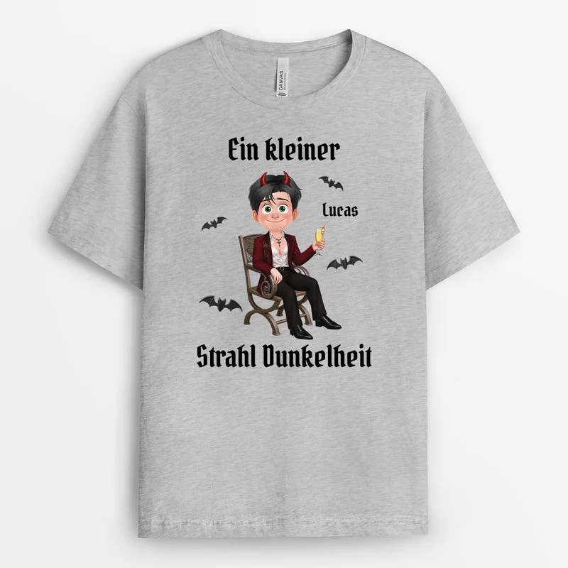 Ein Kleiner Strahl Dunkelheit - Personalisiertes Geschenk | T Shirts Damen Männer Weiß