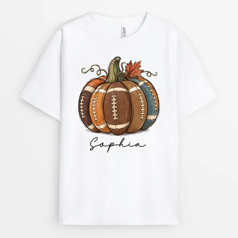 Amerikanischer Fußball - Personalisiertes Geschenk | T Shirts Damen Männer Herbst