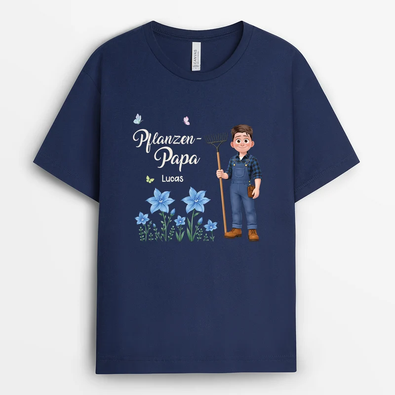 Pflanzen-Lady Blume Geburtsmonat - Personalisiertes Geschenk | Garten T Shirt Cartoon