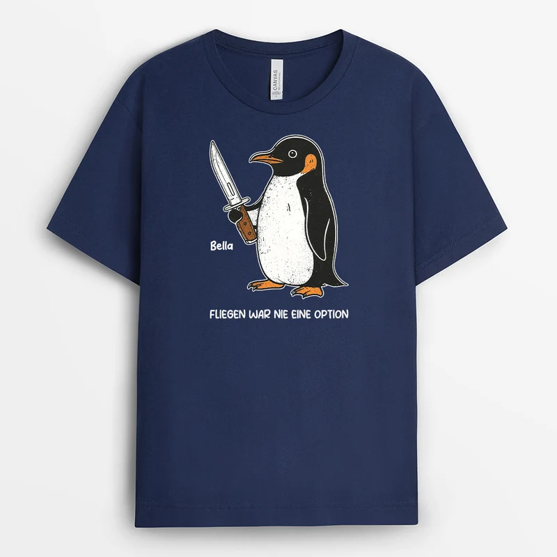 Fliegen War Nie Eine Option Aber Laufen Geht Super - Personalisiertes Geschenk | Lustige T Shirts Männer Damen Schwarz