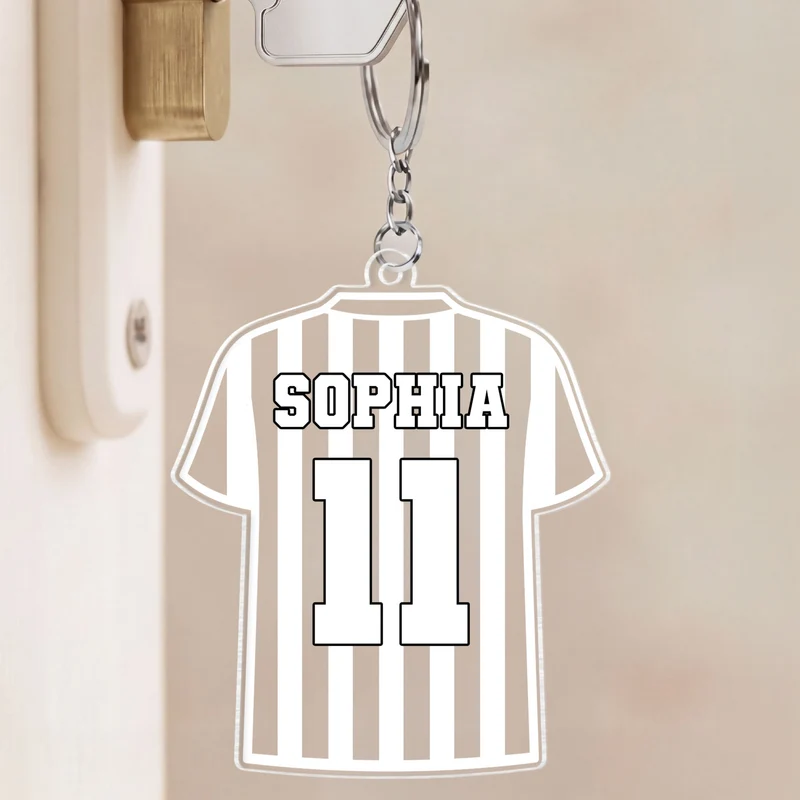 Trikot Fußball - Personalisiertes Geschenk | Acryl Schlüsselanhänger Männer Frauen