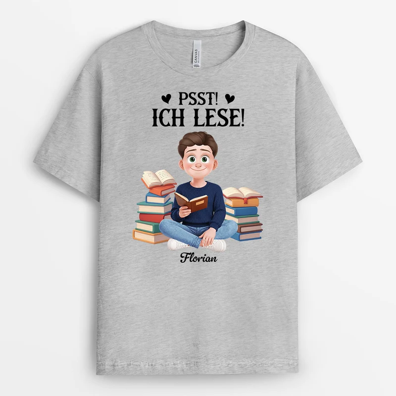 Nur Noch Ein Kapitel - Personalisiertes Geschenk | T Shirt Leseratte Frauen Männer Cartoon