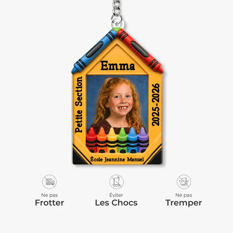 Schulkind Schlüsselanhänger - Personalisierte Geschenke Foto | Acryl Schlüsselanhänger
