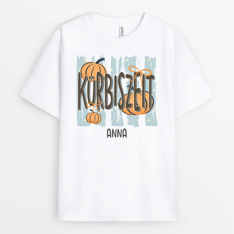 Kürbiszeit - Personalisiertes Geschenk | T Shirts Damen Herbst