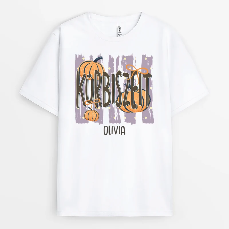 Kürbiszeit - Personalisiertes Geschenk | T Shirts Damen Herbst
