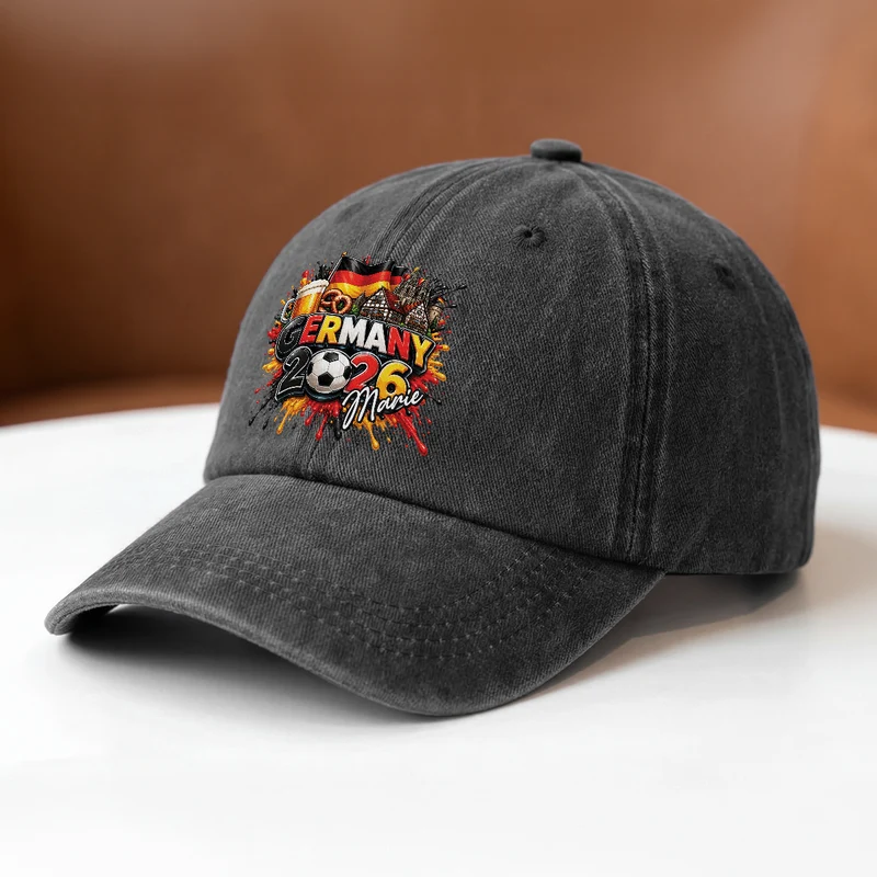 Deutschland Fußballmannschaft - Personalisiertes Geschenk | Washed Cap