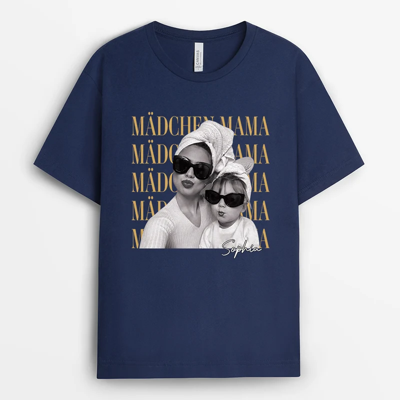 Jungs-Papa - Personalisierte Geschenke Foto | T Shirt Papa Mama Oma Opa
