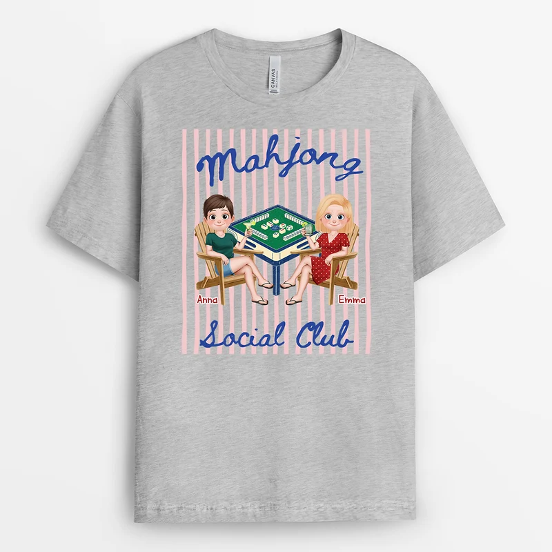 Mahjong Social Club - Personalisierte Geschenke Beste Freundin | T Shirt