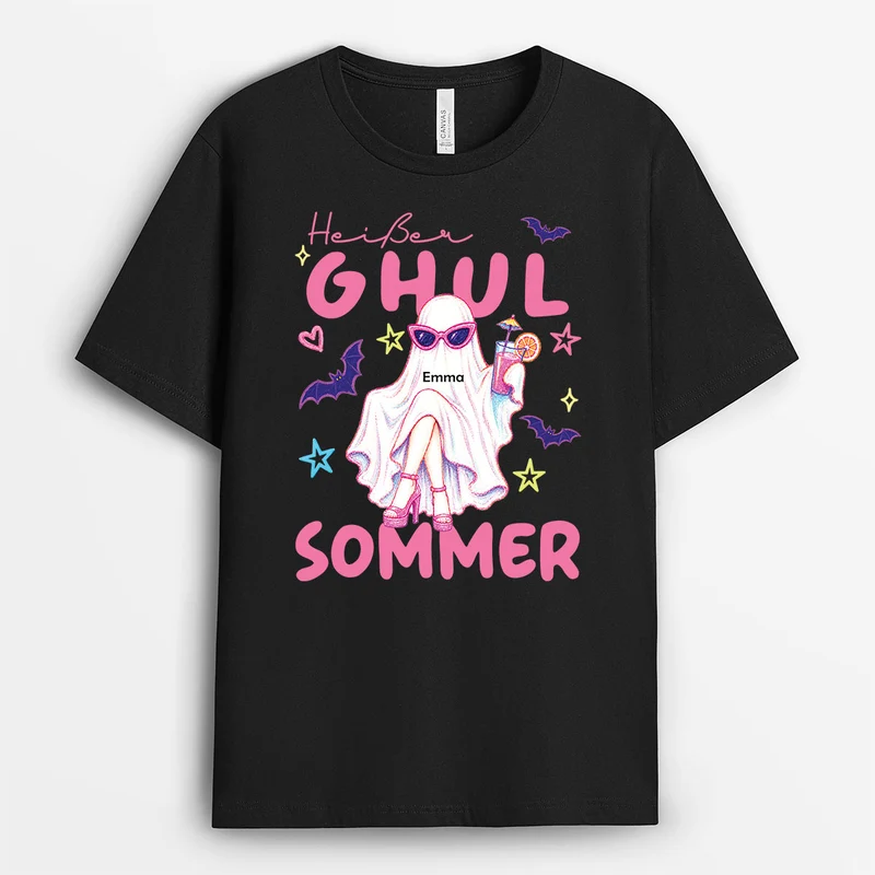 Heißer Ghul-Frühling - Personalisiertes Geschenk | Shirt Halloween Damen Schwarz