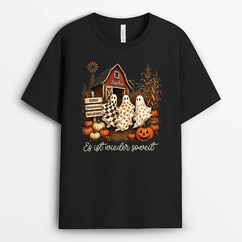 Es Ist Wieder Soweit - Personalisiertes Geschenk | T Shirt Männer Damen Halloween Herbst