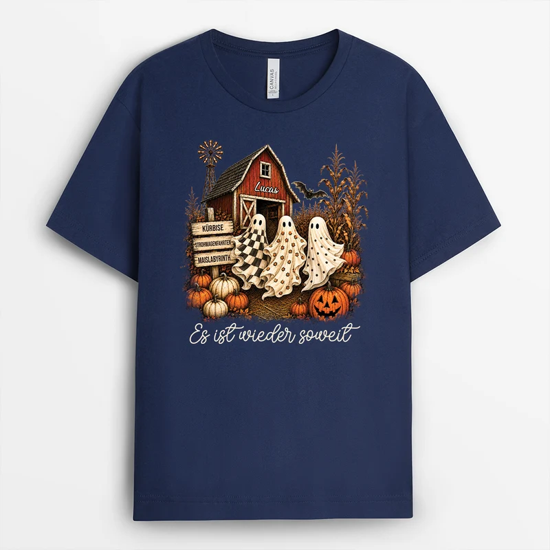 Es Ist Wieder Soweit - Personalisiertes Geschenk | T Shirt Männer Damen Halloween Herbst