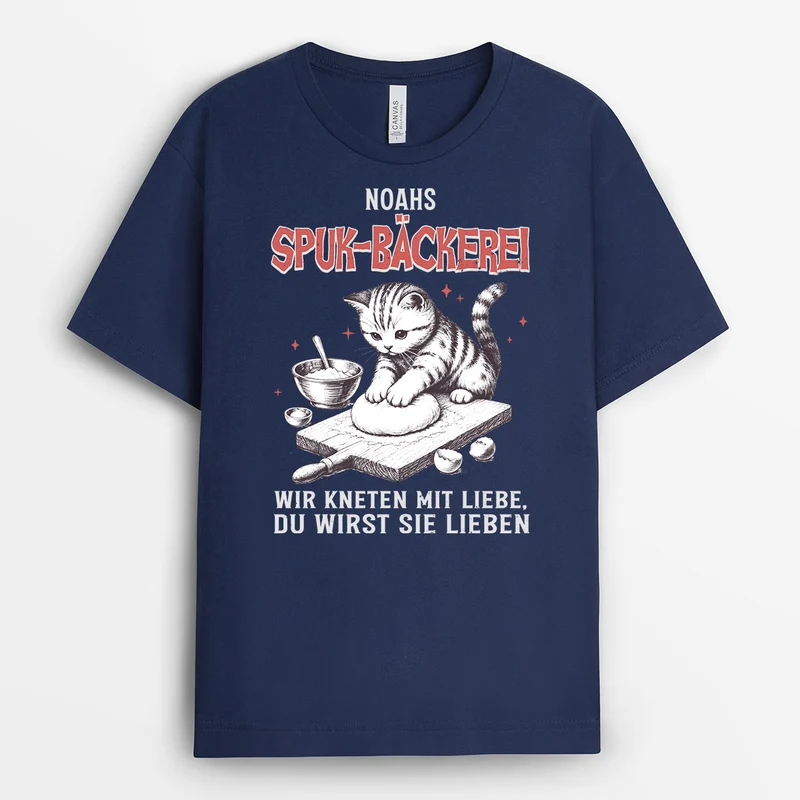 Spuk-Bäckerei - Personalisiertes Geschenk | Halloween Shirt Schwarz