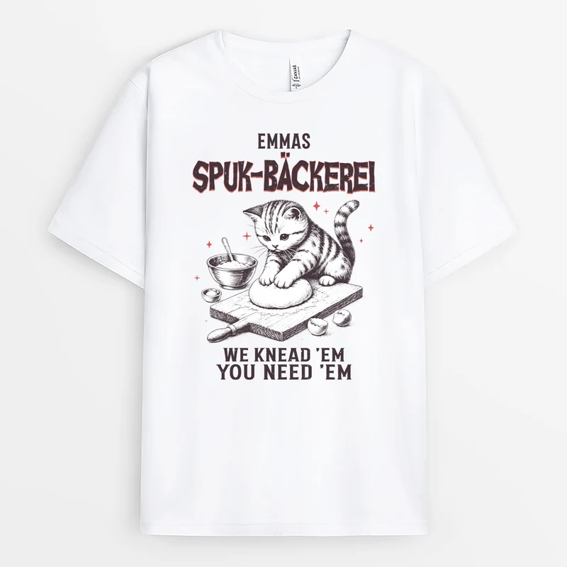 Spuk-Bäckerei - Personalisiertes Geschenk | Halloween Shirt Weiß