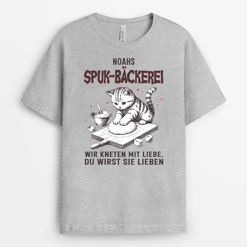 Spuk-Bäckerei - Personalisiertes Geschenk | Halloween Shirt Weiß
