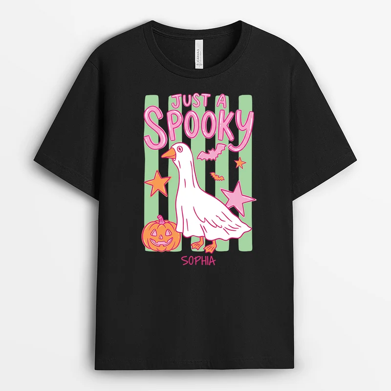 Just A Spooky - Personalisiertes Geschenk | Shirt Halloween Schwarz