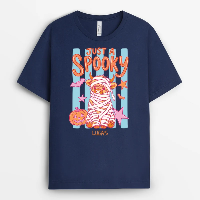 Just A Spooky - Personalisiertes Geschenk | Shirt Halloween Schwarz