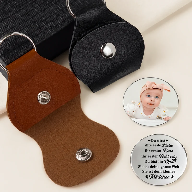 Du Bist Die Ganze Welt - Personalisiertes Geschenk | Pocket Hug Schlüsselanhänger Tochter Sohn