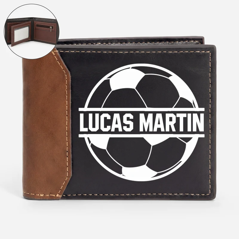 Bester Sportlehrer Der Welt - Personalisiertes Geschenk | Premium Leder Portemonnaie Herren Sportarten