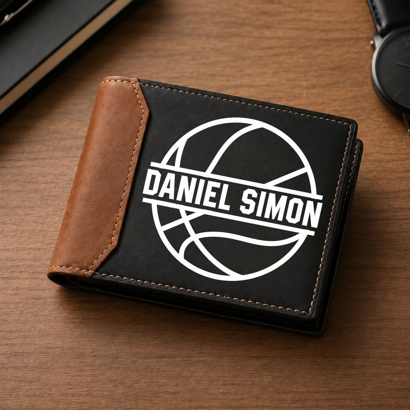 Bester Sportlehrer Der Welt - Personalisiertes Geschenk | Premium Leder Portemonnaie Herren Sportarten
