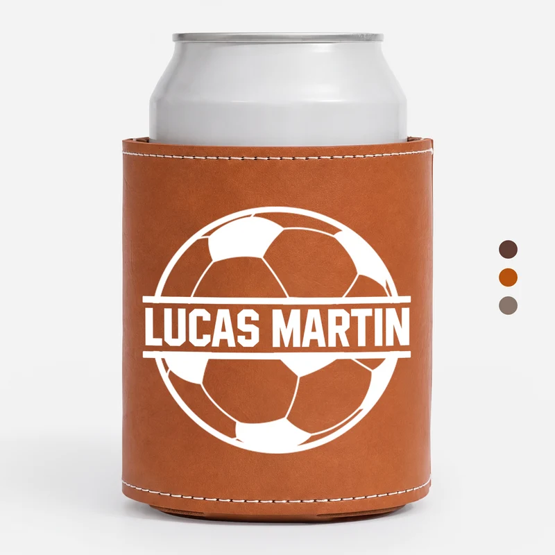 Bester Sportlehrer Der Welt - Personalisiertes Geschenk | Leder Dosenkühler Sportarten