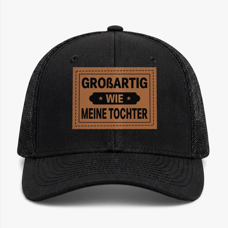 Großartig Wie Meine Tochter - Personalisiertes Geschenk | Cap Mit Lederpatch Papa Mama