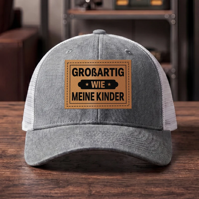 Großartig Wie Meine Tochter - Personalisiertes Geschenk | Cap Mit Lederpatch Papa Mama