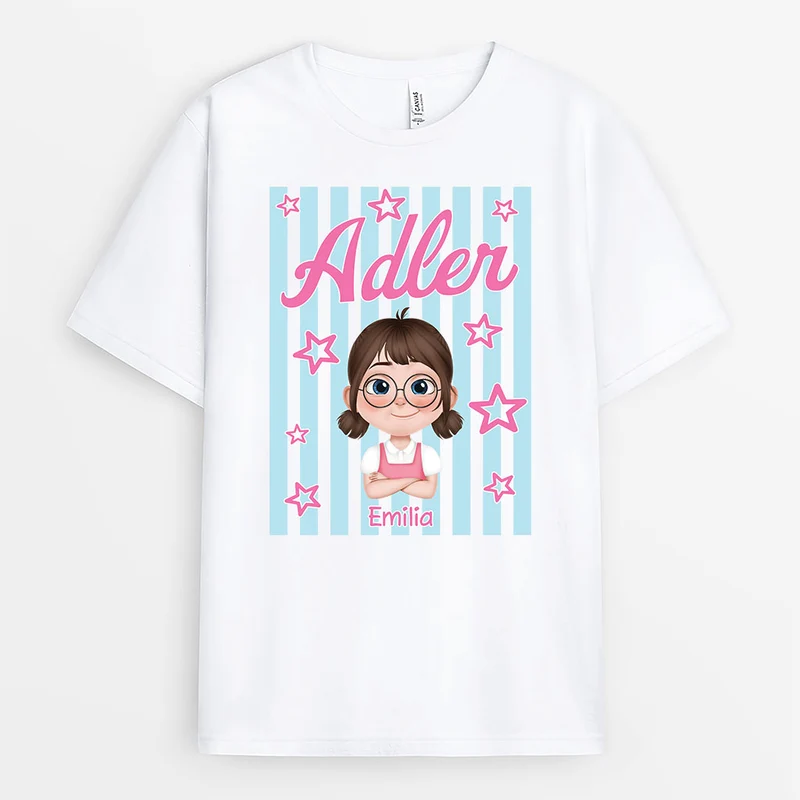 Maskottchen - Personalisiertes Geschenk | T Shirts Kinder Streifen